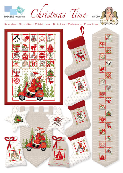 Lindner's Cross Stitch Chart Christmas Time ePattern