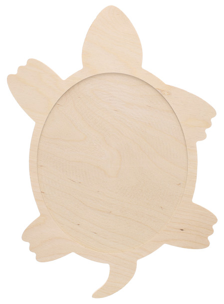 Leisure Arts Welled Wood Surface Turtle 14"x 10"