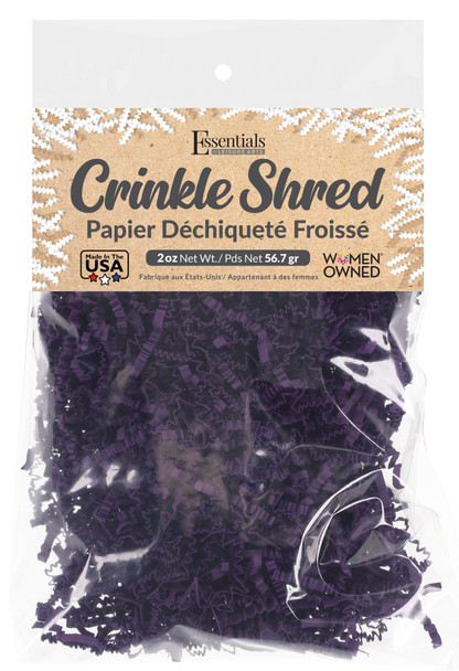 Essentials By Leisure Arts Crinkle Shred 2oz Purple Majesty Bag