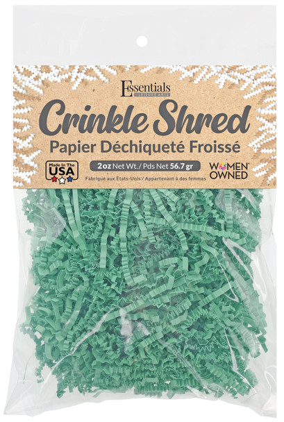 Essentials By Leisure Arts Crinkle Shred 2oz Light Green Bag