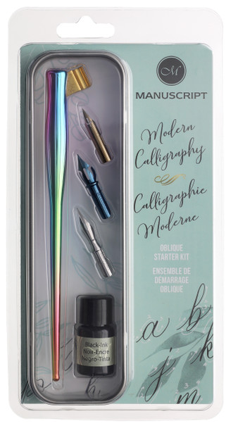 Manuscript Dip Pen Modern Calligraphy Set Oblique Rainbow