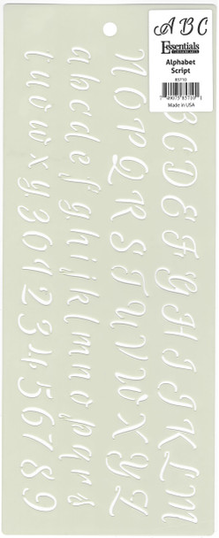 Essentials By Leisure Arts Stencil 5 1/4"x 13" Alphabet Script