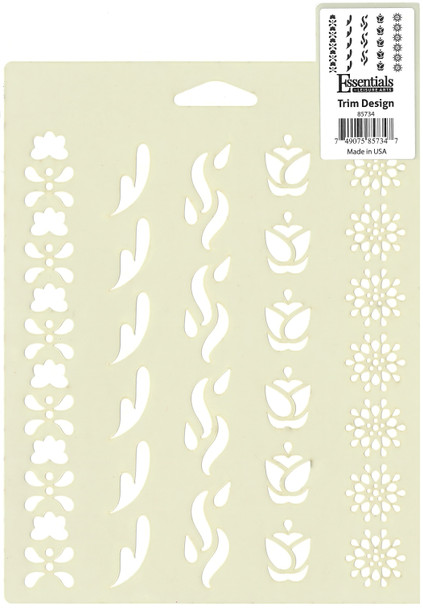 Essentials By Leisure Arts Stencil 7"x 10" Trim Design