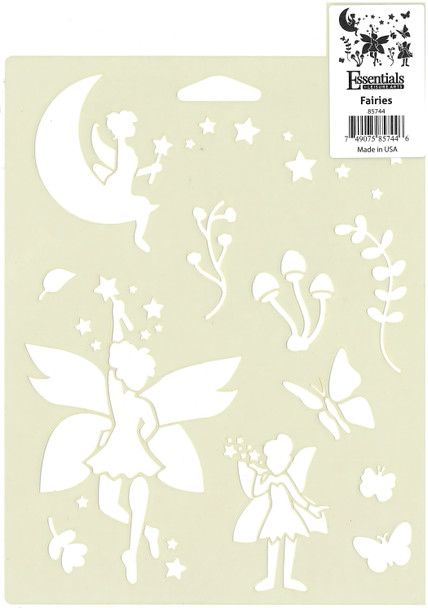 Essentials By Leisure Arts Stencil 7"x 10" Fairies