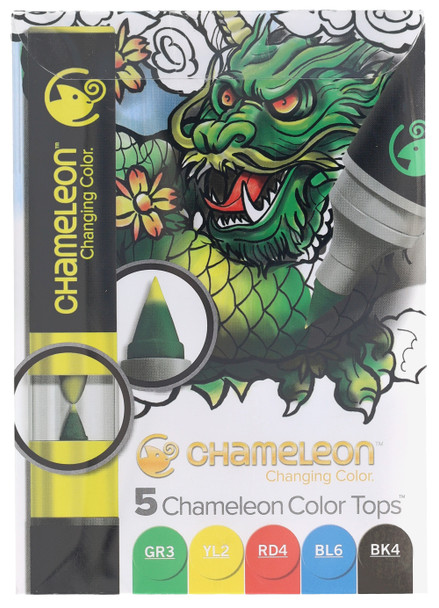 Manuscript Chameleon Pens 5 Color Tops Primary Tones