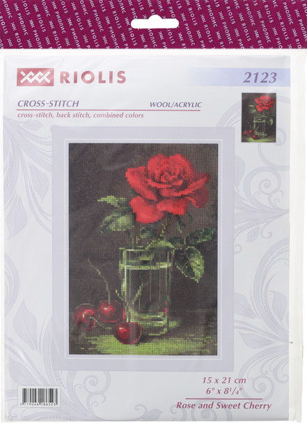 Riolis Cross Stitch Kit Rose And Sweet Cherry
