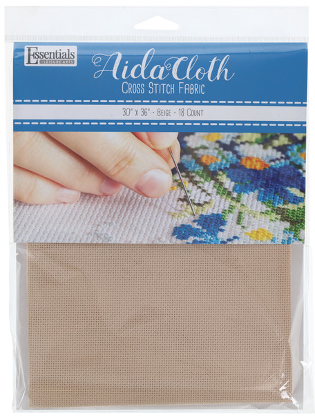 Essentials By Leisure Arts Aida Cloth 18ct Beige 30"x 36"