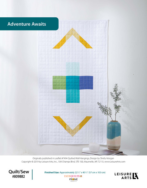 ePattern Quilted Wall Hanging Adventure Awaits