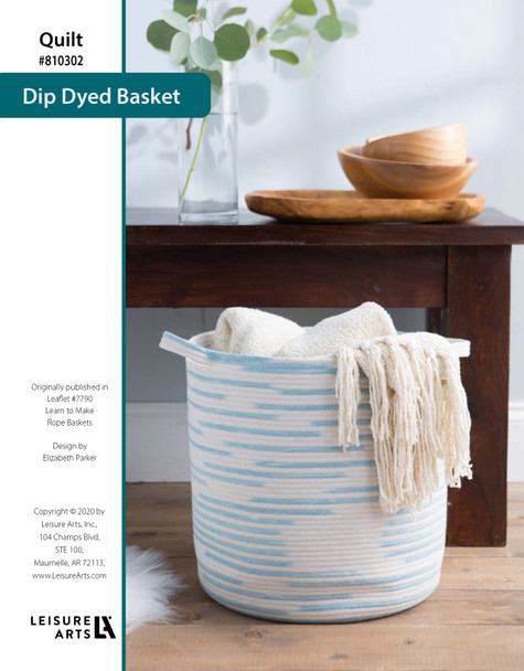 ePattern Make Rope Baskets Dip-Dyed Basket