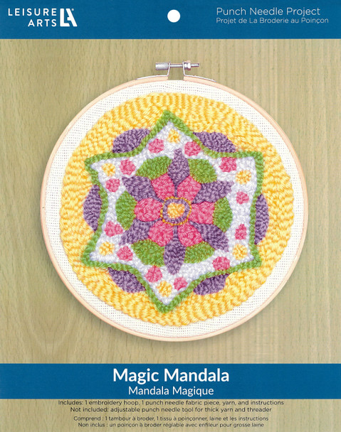 Leisure Arts Kit Punch Needle Magic Mandala