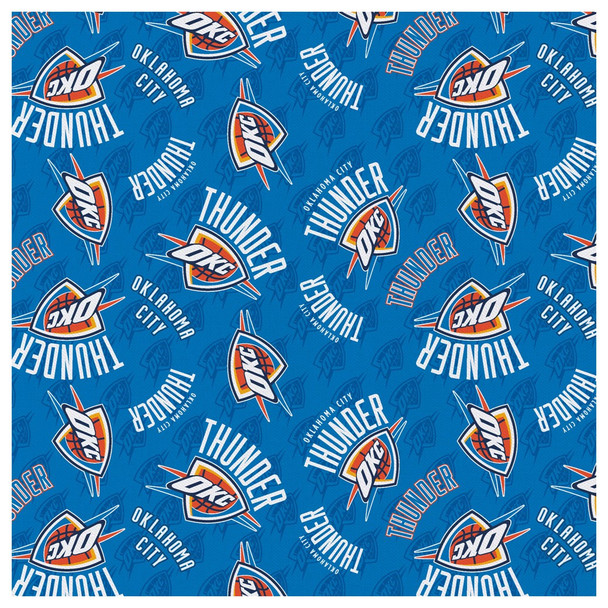 Camelot Cotton Fabrics NBA Precut 2yd Oklahoma City Thunder