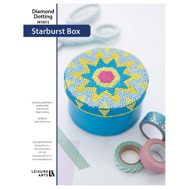 Diamond Art By Leisure Arts Paper Crafting Starburst Box ePattern