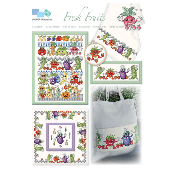 Lindners Cross Stitch Chart Fresh Fruits ePattern