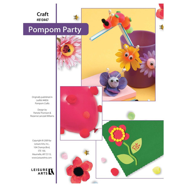 Leisure Arts Pompom Crafts Pompom Party ePattern