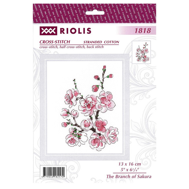 Riolis Cross Stitch Kit Branch of Sakura