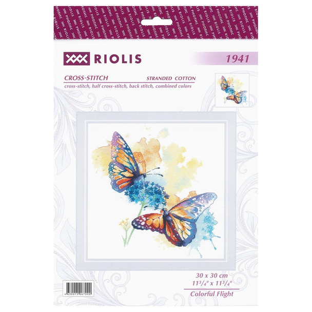 Riolis Cross Stitch Kit Colorful Flight