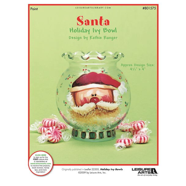 Leisure Arts ePattern Santa Ivy Bowl