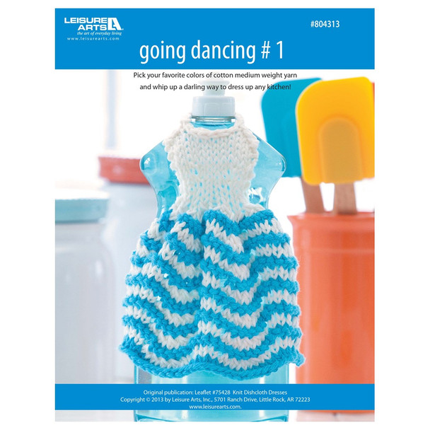 Leisure Arts Dishcloth Dresses Going Dancing 1 Knit ePattern