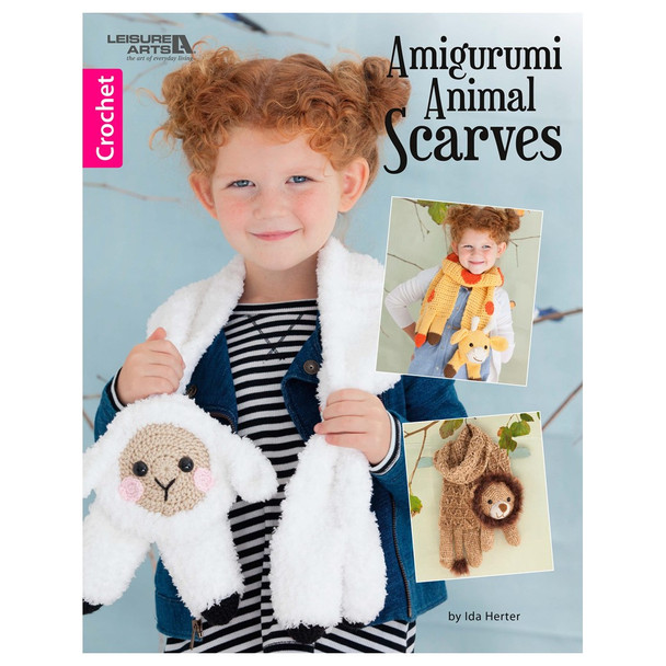 Leisure Arts Amigurumi Animal Scarves Crochet Book