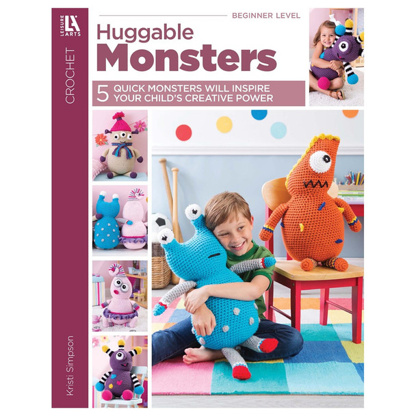 Leisure Arts Huggable Monsters Crochet Book