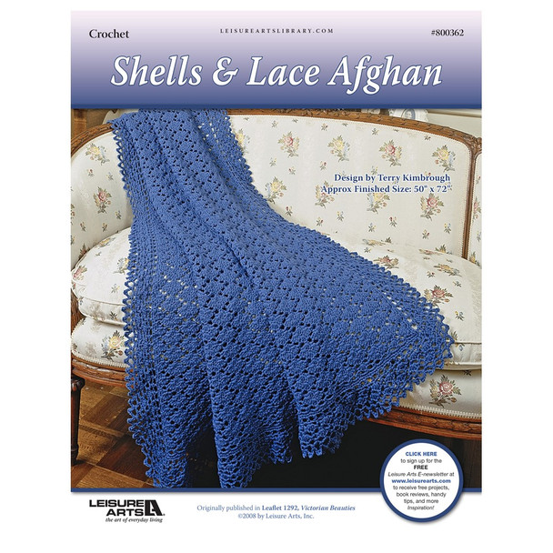 Leisure Arts Shells and Lace Afghan Crochet ePattern