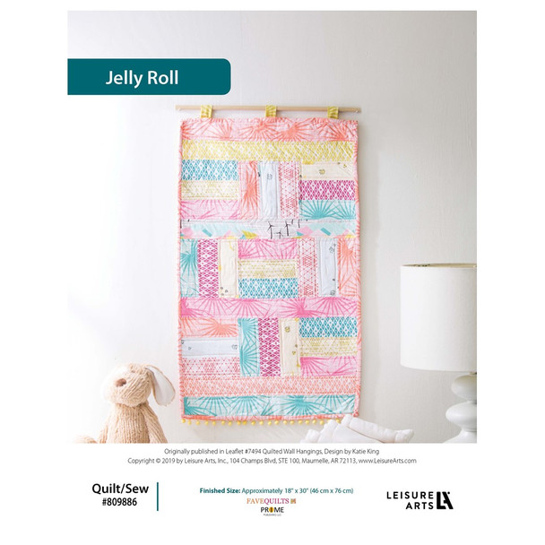 Leisure Arts ePattern Quilted Wall Hanging Jelly Roll