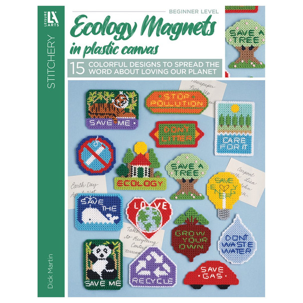 Leisure Arts Ecology Magnets In Plastic Canvas Book