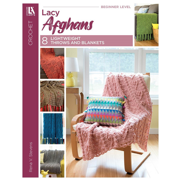 Leisure Arts Crochet Lacy Afghans Book
