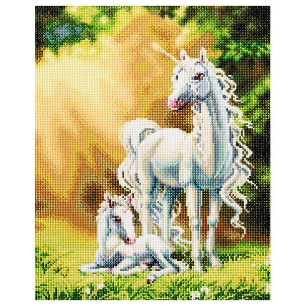 Diamond Art Kit Premium 16 inch X 20 inch Unicorns