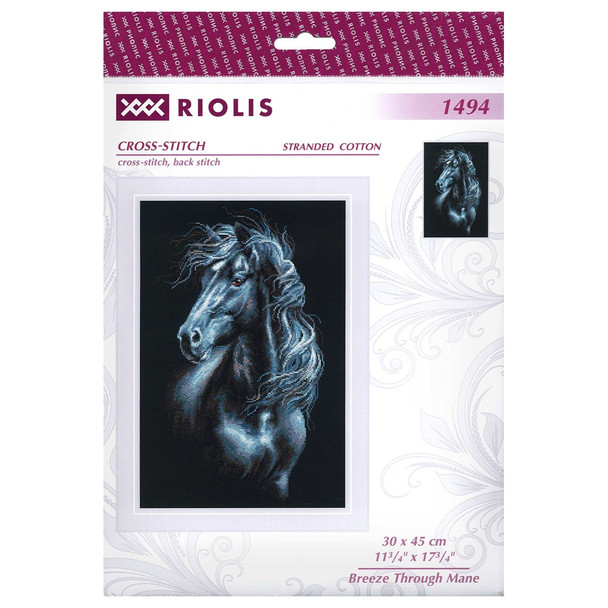 Riolis Cross Stitch Kit Breeze Through Mane