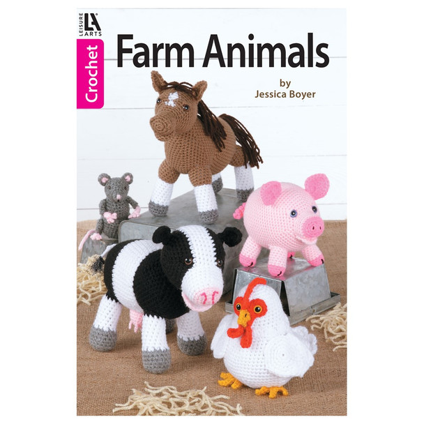 Leisure Arts Farm Animals Crochet Book