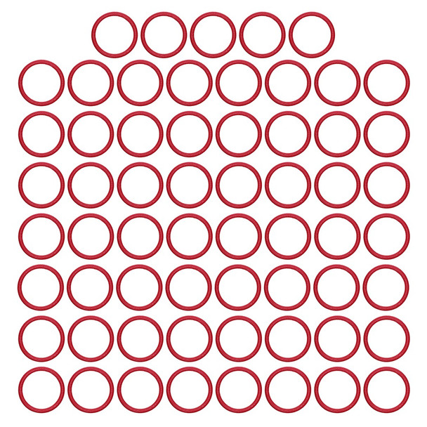 EBL Craft Frames 3.5 inch Round WoodGrain Red 61pc