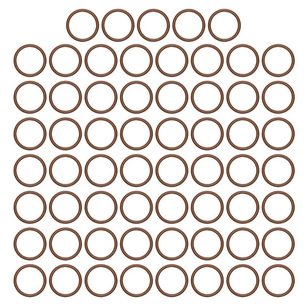 EBL Craft Frames 3.5 inch Round WoodGrain Brown 61pc