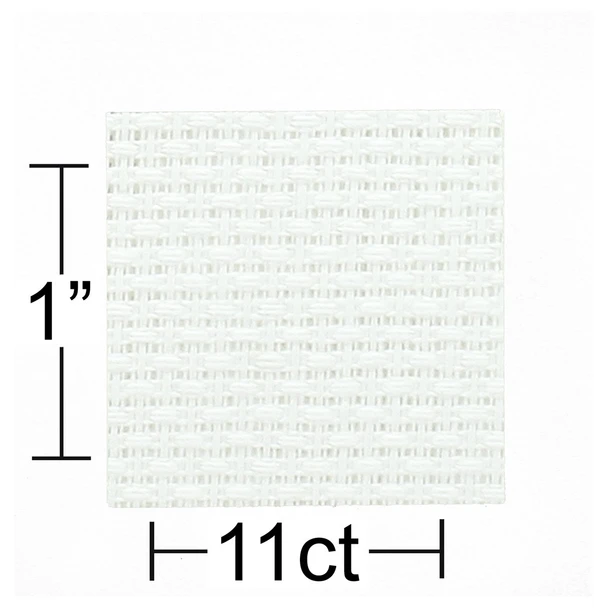 Essentials By Leisure Arts Aida Cloth 11ct 30x36 inch White 3pc