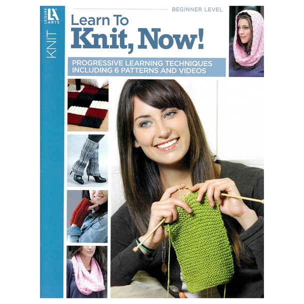 Leisure Arts Learn To Knit Now Book