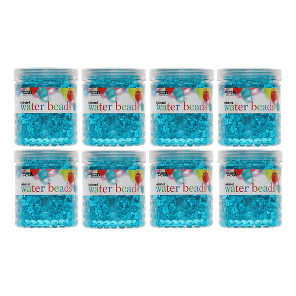 Essentials By Leisure Arts Bundle Hydrated Water Beads Jar 8pc Teal