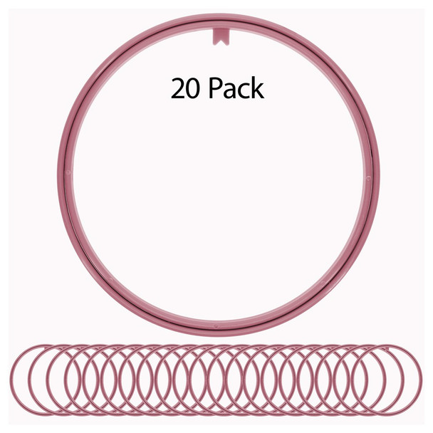 EBL Craft Framing Hoop Round 7 inch Pink 20pc