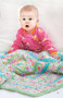 Leisure Arts Bright Baby Blankets Crochet Book