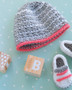 Leisure Arts Infant Boots & Hats Crochet Book