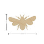 Essentials By Leisure Arts Wood Flat Shape Bee 24pc