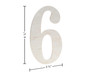 Good Wood By Leisure Arts Letter 9.5" Birch Number 6