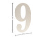 Good Wood By Leisure Arts Letter 9.5" Birch Number 9