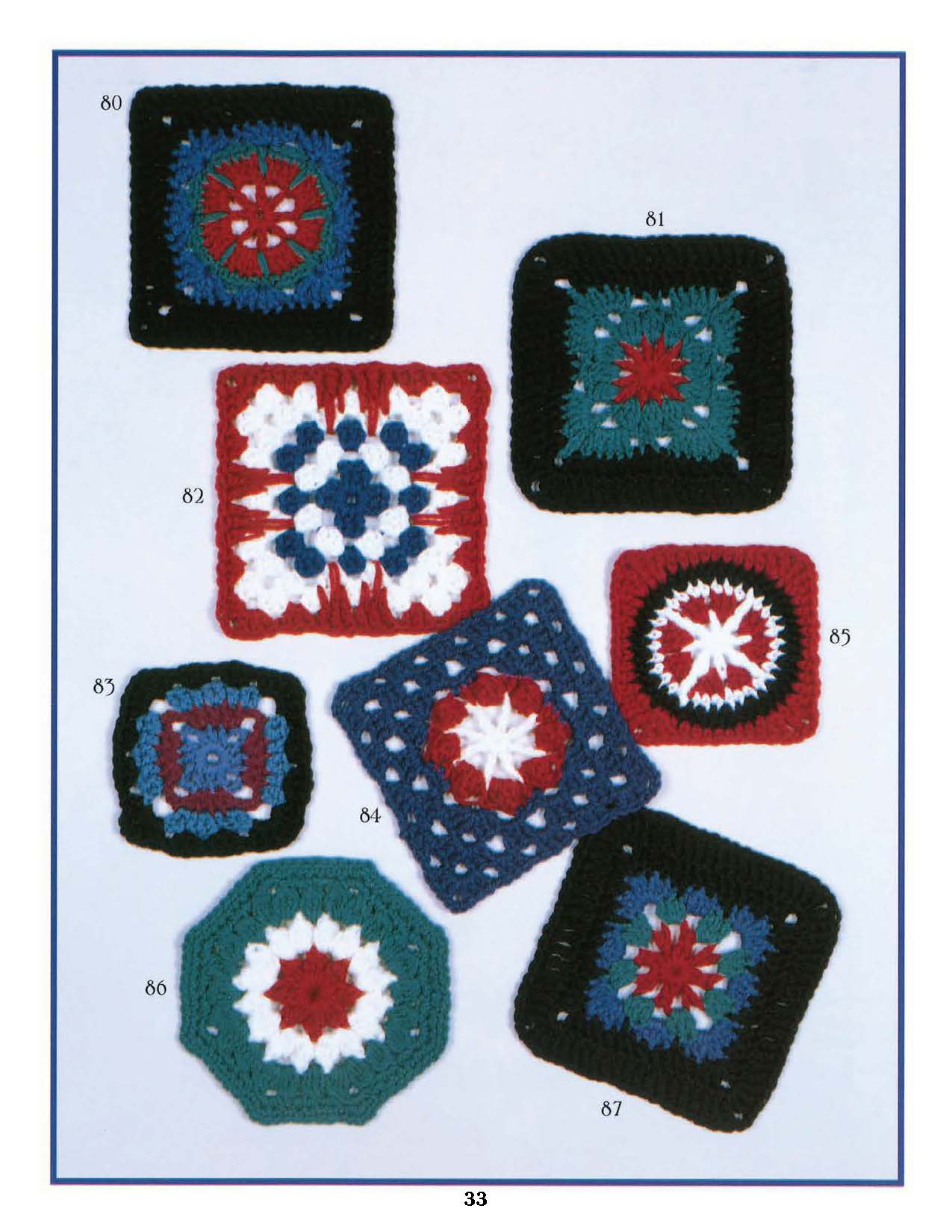 Leisure Arts 99 Granny Squares To Crochet Book