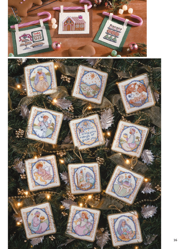 eBook Leisure Arts Mini Cross Stitch Ornaments - Leisure Arts