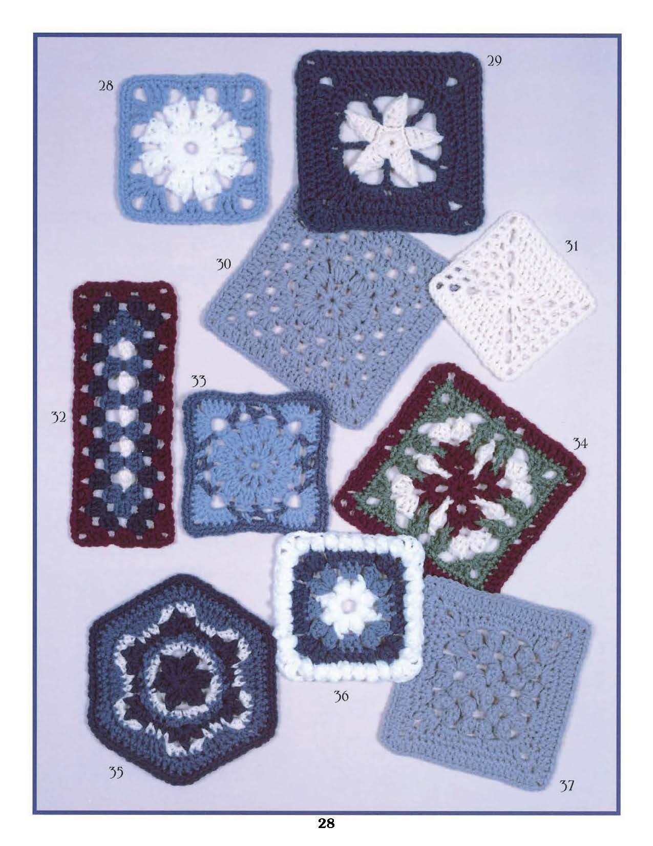 Leisure Arts 99 Granny Squares Crochet Book