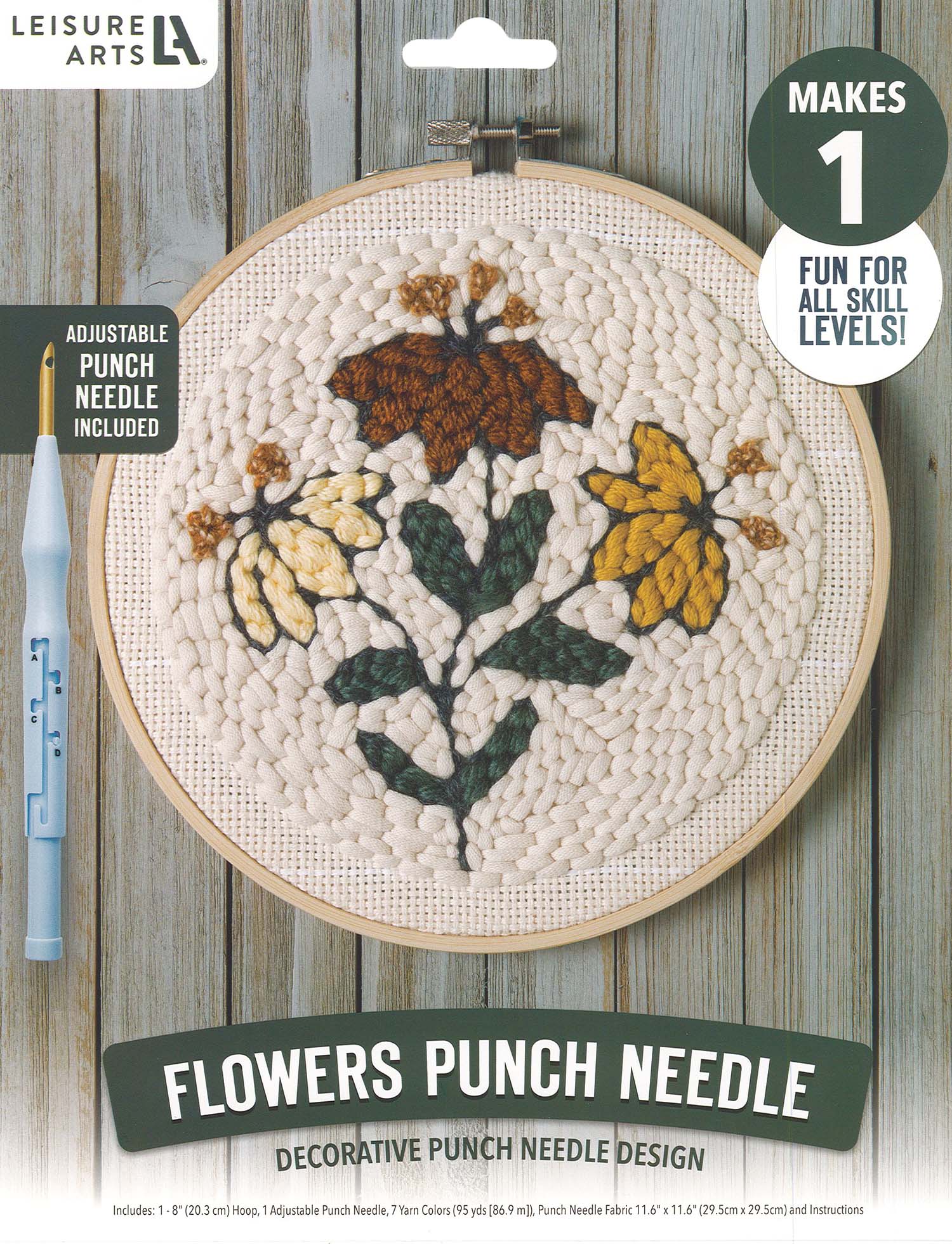 Flower Floater Frame Punch Needle Kit - String of the Art