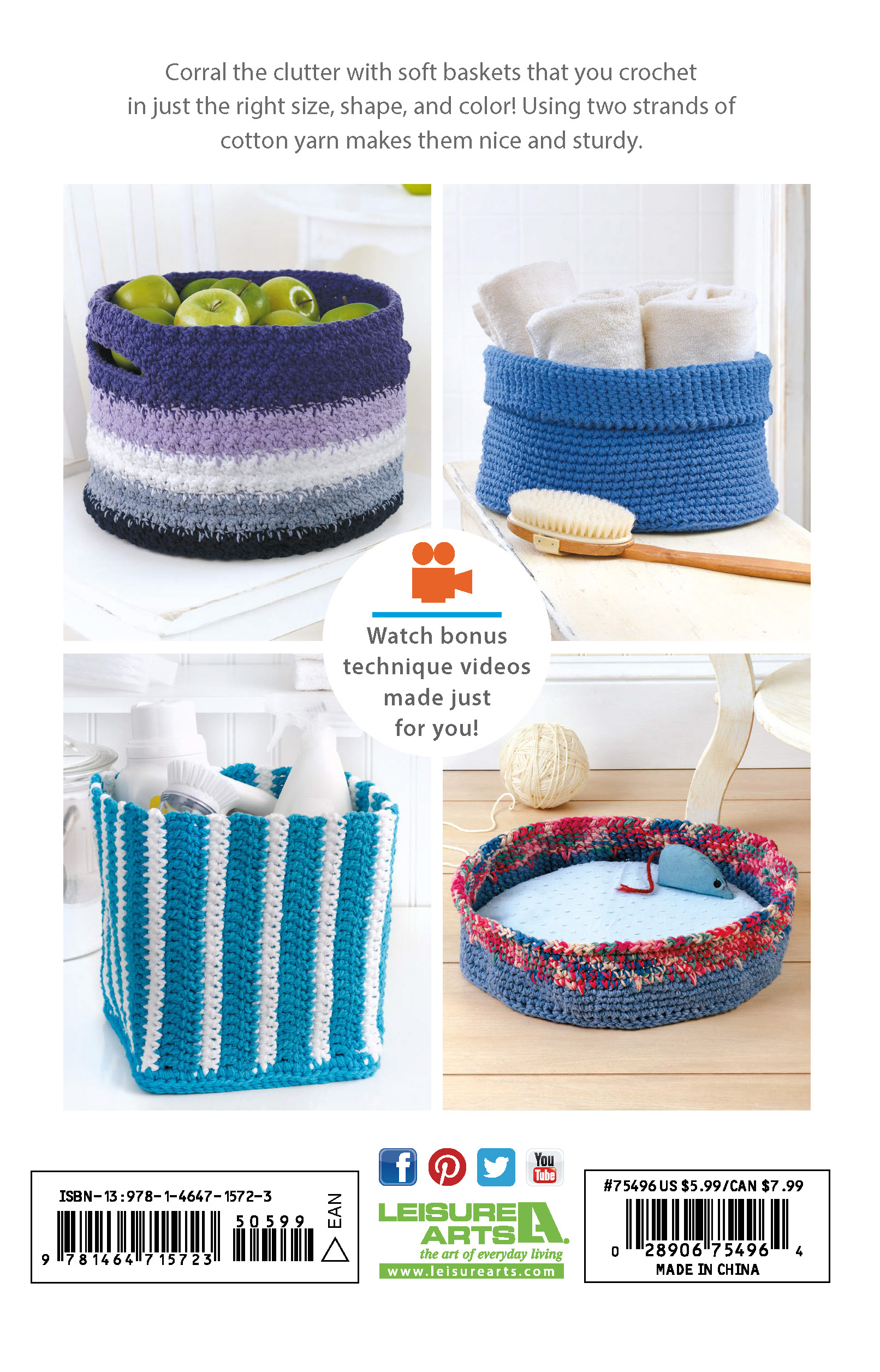 Corral The Clutter With This Crochet Basket Pattern
