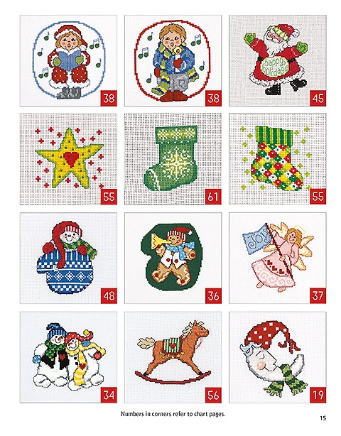Leisure Arts Cross Stitch Holiday Ornaments Galor Cross Stitch Book- Cross  stitch pattern kits From snowmen to elves to woodland creatures, 98  Christmas cross s… in 2023