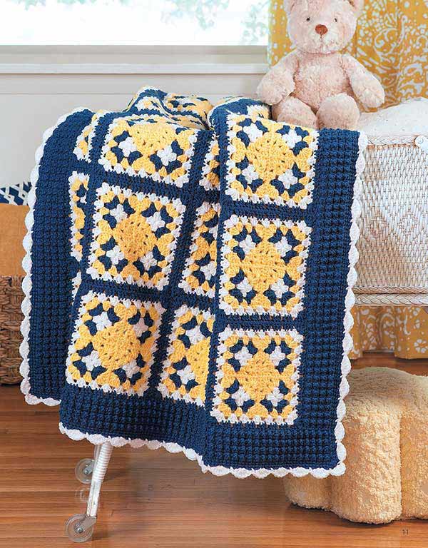 Leisure Arts Granny Square Baby Afghans