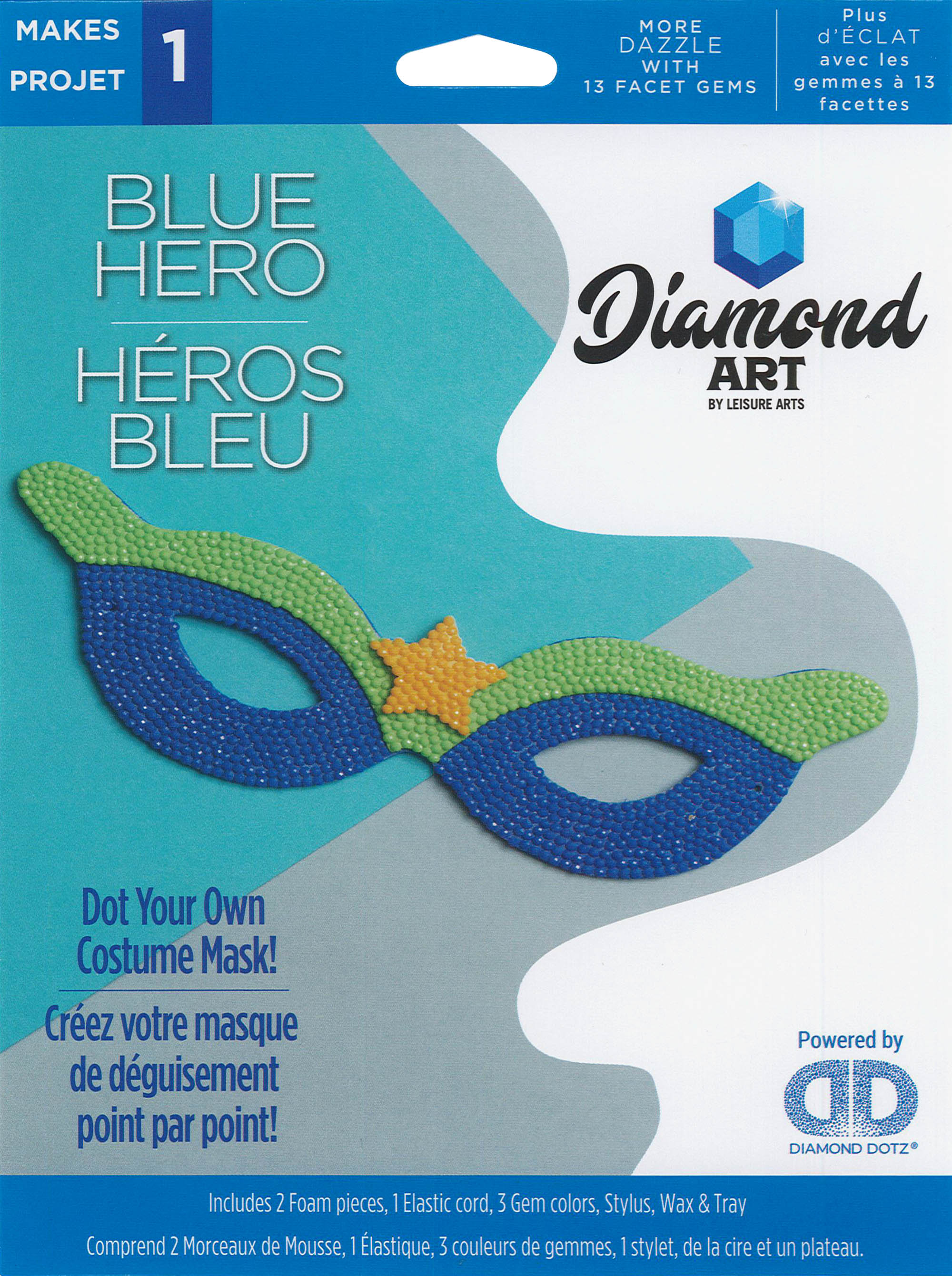 DIAMOND ART BY LEISURE ARTS Costume Foam Mask Butterfly, Beginner Diamond  Painting Kits for Adults, Diamond Art for Adults, Diamond Art Kit, Diamond  Art Painting